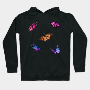 Sunset Butterflies Sticker Pack Hoodie